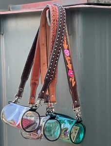 กระเป๋าสะพายข้างหนังวัวแท้ลายดอกไม้สไตล์ตะวันตก ปี 2023 สำหรับผู้หญิง งานฝีมือสุดหรู - Product Image 2