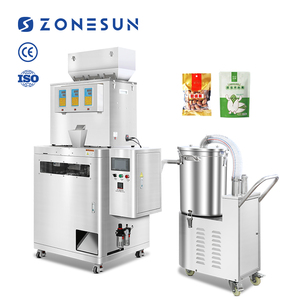 ZONESUN ZS-AFS04 완전 자동 삼두식 파우치 과립 계량 충전 실링기 - Product Image 1