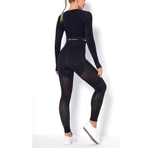 2025 Custom Colors Logo Women's Reversible Eco-Friendly Seamless Yoga Set Sports Bra Leggings Plus Size Washed Solid <b>Lace</b> Belt - Product Image 2