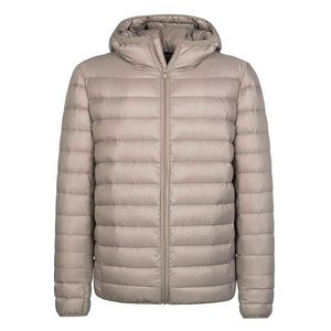 Manteau d'hiver décontracté pour homme Veste matelassée ultra douce et chaude Capuche imperméable Taille XS Toile Lavée Technique Fermeture Éclair - Product Image 1