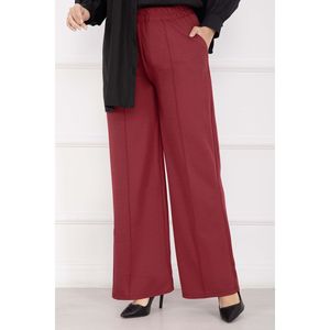 Pantalones Cargo Borgoña para Mujer, Talla XL, Cintura Alta, Transpirables y Suaves, con Detalle de Bolsillo Frontal, Estilo Casual - Product Image 2