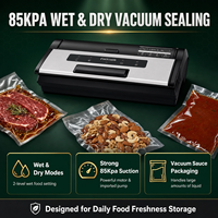 Machine d'emballage sous vide semi-automatique commerciale pour petites entreprises, 85Kpa, 35cm, pour aliments secs et humides, avec coupeur intégré, pour services alimentaires, charcuteries et boucheries