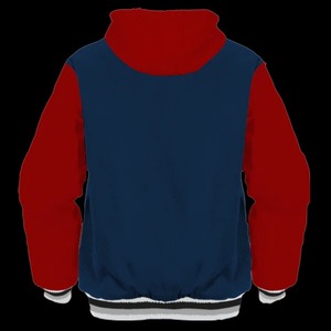 Veste de baseball universitaire pour femmes décontracté Letterman Bomber veste coupe-vent laine veste sweat manteau - Product Image 4