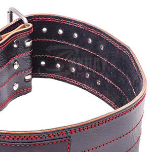 Cinturón de gimnasio de cuero de vaca Real de Venta caliente para entrenamiento físico Tamaño personalizable y logotipo Cinturón de gimnasio de levantamiento de pesas ligero - Product Image 6