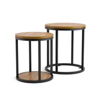 Nouvelles Tables Basses Extensibles Traditionnelles en Bois, avec Plateau Métallique, Écologiques, Rangement Intégré, Tables d'Appoint Centrales Modernes, Vente Chaude