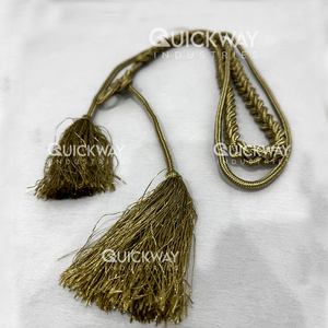 Cuerda de oro para uso decorativo de flecos de obispos, cordón litúrgico para flecos de vestimenta cruzada en Pakistán - Product Image 1