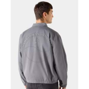 แจ็กเก็ตเบสบอลบอมเบอร์สำหรับผู้ชายเสื้อแจ็กเก็ตแนวสตรีทแฟชั่นทำจากโพลีเอสเตอร์ - Product Image 2