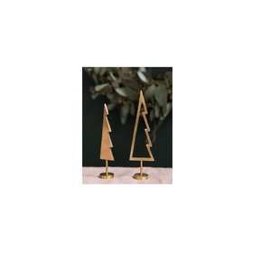 Bougeoir T-Light en bois d'acacia et métal de haute qualité pour décorations de jardin à manger de mariage - Product Image 2