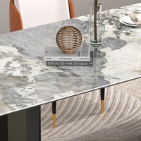 Table de salle à manger commerciale contractuelle pour 10 personnes, table rectangulaire de Foshan pour 4 personnes avec chaises pour projet hôtelier
