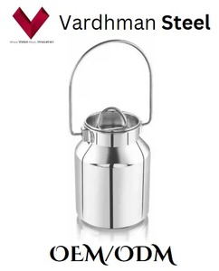 Durable Stainless Steel Milk Can Steel Milk Pot for Household Use Industrial Use Dairy Container - Product Image 4