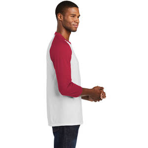 Maillot de sport doux respirant chemise raglan hommes t-shirts de baseball à manches longues - Product Image 3