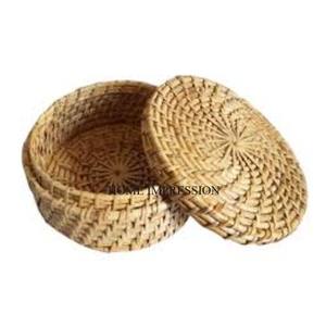 ภาชนะหวายทรงกลมสำหรับเก็บสินค้าจากอินเดีย - Product Image 1