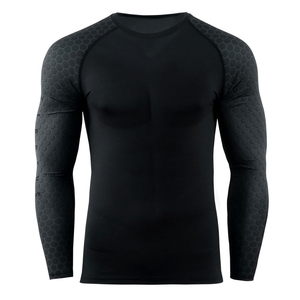 Best Quality Plain MMA Rash Guard <b>Long</b> Sleeve Rush Guard For Men <b>Long</b> Sleeve Regular-Fit Compression Rash Guard - Product Image 1
