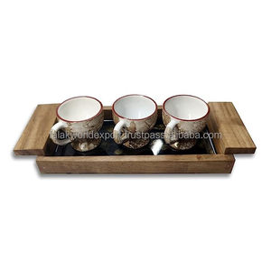 Bandeja Rectangular Clásica de Madera de Roble, Plato de Servir Duradero para Té, Frutas, Fiestas, Pan, Dim Sum, Cena, Técnica de Pulido a Mano FWE - Product Image 6