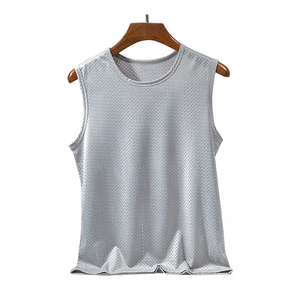 Qualité supérieure Pas Cher Personnalisé Hommes Débardeurs Gymwear Fitness Workout Training Athletic Quickdry Respirant Blanc Débardeurs - Product Image 5