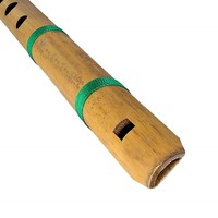 Traditional Indian Wooden Bamboo Flute Musical Instrument Bansuri 15 inch Prayer Bansuri Flute Pair Woodwind Instrument