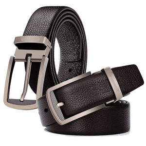 Nuevo Cinturón de Cuero Vacuno con Hebilla Cuadrada de Cobre Vintage para Hombre, Alta Calidad, Ecológico, Impermeable, Venta al por Mayor - Product Image 5