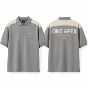 Camiseta ONE APEX para Hombre, Corte Regular, Algodón Premium Transpirable, Color Gris, Estilo Urbano, Casual, para Golf - Product Image 3