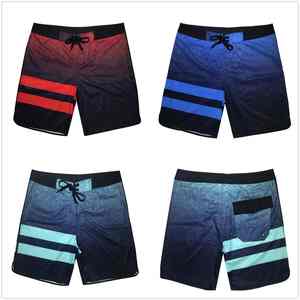 Shorts de bain personnalisés pour hommes, écologiques, respirants, à séchage rapide, extensibles dans les 4 sens, taille mi-haute, fermeture éclair et cordon de serrage, pour le surf et l'été - Product Image 5