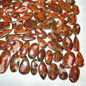 Cabujón de ágata de costura Natural de grado AAA Hermosa piedra preciosa verde Lote al por mayor raro y elegante disponible - Product Image 2