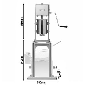 Máquina Comercial para Churros - 3L - Manual - con Base Ajustable y 5 Boquillas para Churros - Product Image 2