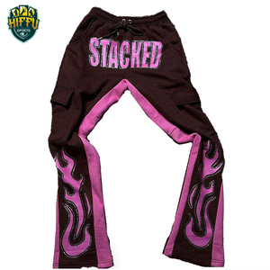 Pantalones largos de nueva moda para hombre 3D para estampado de farol acampanado pantalones de chándal de lana personalizados ropa de calle transpirable diseño tela de lona informal - Product Image 1