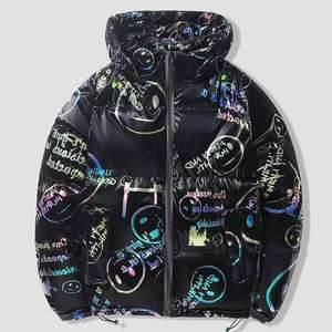 Sublimated Recycled <b>Reversible</b> Pack Able Travel Puffer <b>Jacket</b> Windbreaker Winter Lightweight Puffer <b>Jacket</b> Custom - Product Image 4