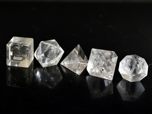 7 piezas de cuarzo transparente blanco Natural, sólidos platónicos, juego de geometría curativa geométrica sagrada, Kit de esfera de cristal para principiantes, cubo Merkaba - Product Image 2