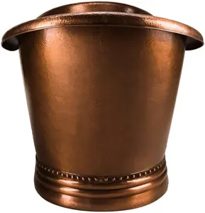 La Mayoría de venta de bañera de doble zapatilla independiente de 71 pulgadas hecha en cobre puro para la venta de exportación de la India - Product Image 5