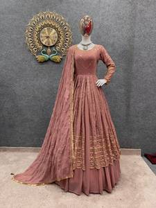 Attrayant concepteur Georgette Lehenga Choli pour les femmes fête porter Bollywood Lehenga indien mariage porter brodé cousu - Product Image 4