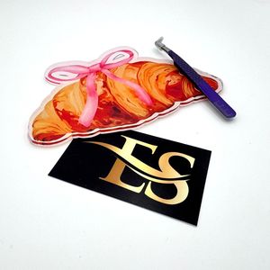 Wholesale Custom Lash Tile Custom Color Pink <b>Bow</b> Reusable Acrylic Eyelash Tile Butterfly Square Heart Flower 2 1 Eyelash - Product Image 3