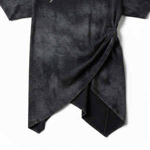 T-shirt personnalisé de haute qualité avec strass brillants, logo personnalisé imprimé avec des strass, manches courtes, 100% coton, pour femmes - Product Image 6