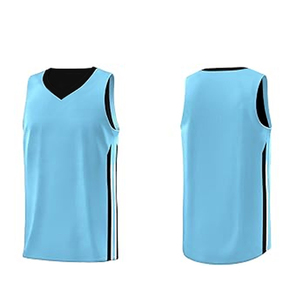 Uniforme de basket-ball en polyester respirant pour hommes avec propre logo imprimé Bsci Vêtements de sport en jersey uni - Product Image 2