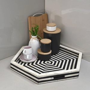 ถาดเสิร์ฟอาหารฝังกระดูกสุดหรูถาดตกแต่งบ้านและร้านอาหารดีไซน์หรูในราคาถูกที่สุดด้วยงานฝีมือจาก HF - Product Image 2