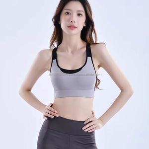 Fashion High Quality Lightweight Simple Four-way <b>Stretch</b> Y-line Shoulder Strap Sport High-Support Running <b>Bra</b> Front for Women - Product Image 4
