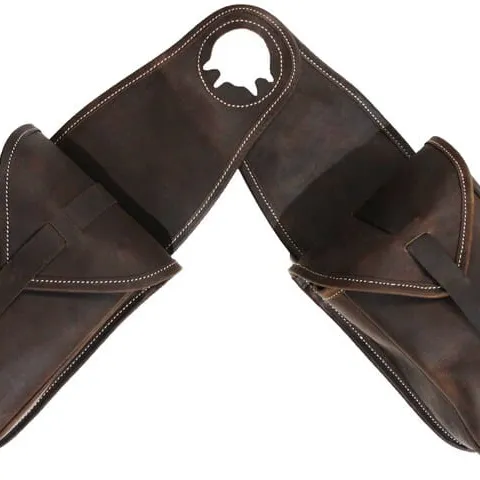 Genuine Leather High Quality Saddle Bag Premium Quality Foldable Saddle Bags Multifunctional & Spacious Horse Equipments E97786