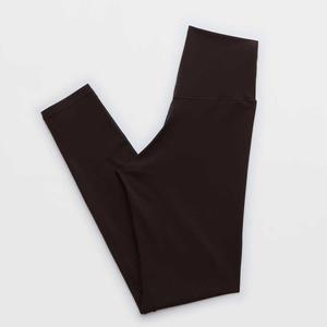 Pantalon de sport décontracté uni sans couture taille basse, effet push-up, coupe droite pour femme, couleur pêche, legging de yoga à coupe régulière - Product Image 5