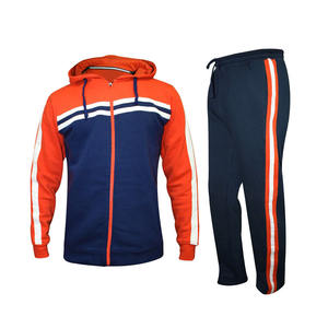Survêtements pour hommes adultes de meilleure qualité, survêtements multicolores à manches longues avec fermeture à glissière, en molleton de coton, pour la course à pied et le jogging en plein air - Product Image 1