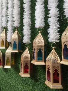 Eid Ramadan Home Decor Jasmine Rose Lantern String Flower Garland Hanging Haldi Mehndi Party Wedding Decoration Stage Backdrop - Product Image 3