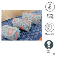 Ensemble de 3 pièces en coton matelassé imprimé à la main par des artisans indiens, écologique, pour sac, durable, lavable, multi-usages, voyage