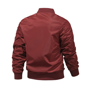 .Breathable <b>men</b> bomber <b>jacket</b> zip front lightweight fabric suitable for hiking gym <b>travel</b> and casual everyday wear - Product Image 1