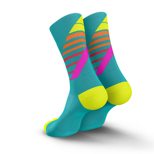 Chaussettes de course OEM Performance Crew unisexes, respirantes, en maille polyester/nylon, longue distance, amorties, antidérapantes, logo personnalisé, sport - Product Image 2