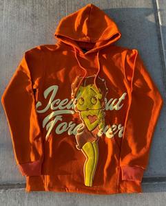 Sudadera con capucha de gran tamaño con lavado ácido para hombre personalizada, técnica de hojaldre, apliques, Patchwork Boxy Fit, ropa de calle estampada para invierno - Product Image 5