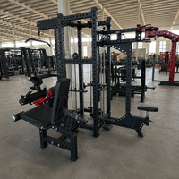 Máquina de entrenamiento multifuncional comercial de 4 estaciones con cable cruzado y pila de pesas para gimnasio