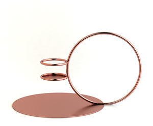 Modern Look Decorative Round Shape Copper Color Iron Metal <b>Candle</b> Holder Handmade Decorative In <b>Bulk</b> - Product Image 1