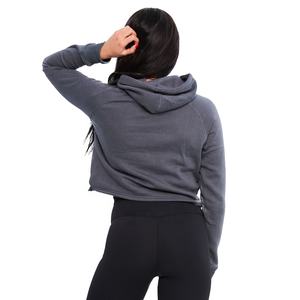 Pull-over pour femmes, sweat à capuche de sport, court, à manches longues et confortables, 2021 - Product Image 4