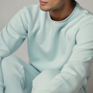 Ensemble de vêtements pour homme, sweat-shirt personnalisé avec logo imprimé, respirant, séchage rapide, polaire en polyester avec cordon de serrage, pour l'hiver - Product Image 5