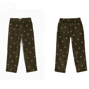 Pantalones informales para hombre logotipo personalizado venta al por mayor alto fabricante mejor material medio recto ajuste holgado nuevo estilo precio alta calidad - Product Image 2