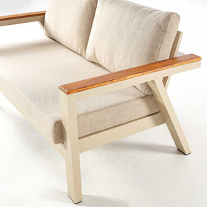 Juego de sofá de metal de diseño moderno de lujo para exteriores, para patio, piscina, balcón y muebles de jardín, columpios de patio - Product Image 1