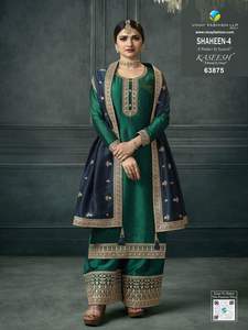 Trajes de diseñador de diamantes bordados de secuencia de seda de calidad superior pesada tradicional india mujeres Venta caliente último Salwar Kameez - Product Image 2